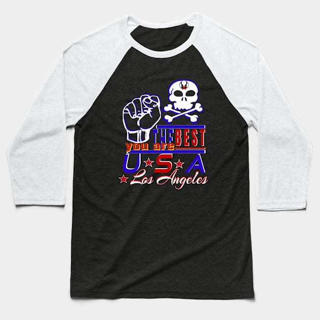 surfing festival in Los Angeles You Are The Best USA Design of sea pirates Baseball T-Shirt by Top-you